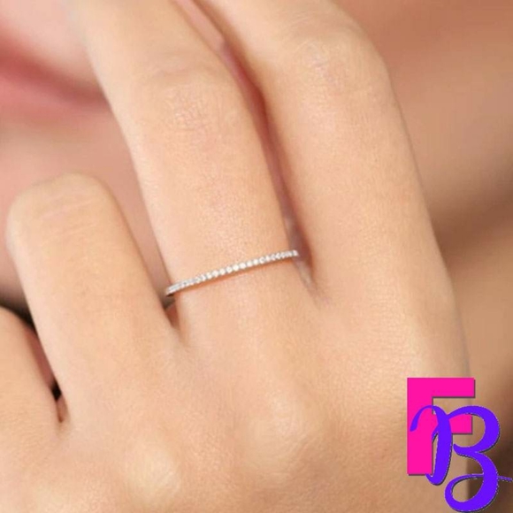 Size 10 2MM CZ Womens Eternity/Anniversary Band - Picture 10 of 13